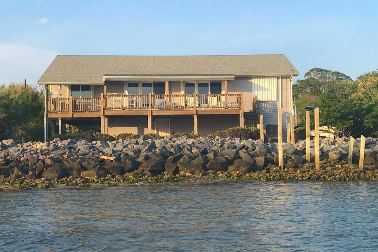 Waterfront Harkers Island Home Sunset View And Dock Dış mekan fotoğraf